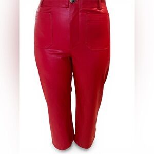 Maeve the Colette cropped vegan leather pants. Size 28